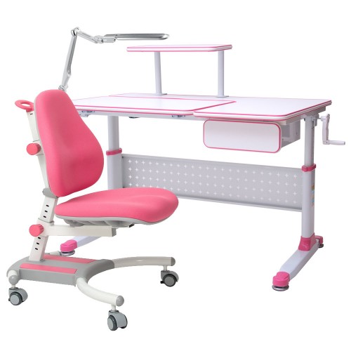 Комплект парта и кресло RIFFORMA Comfort 34 - розовый