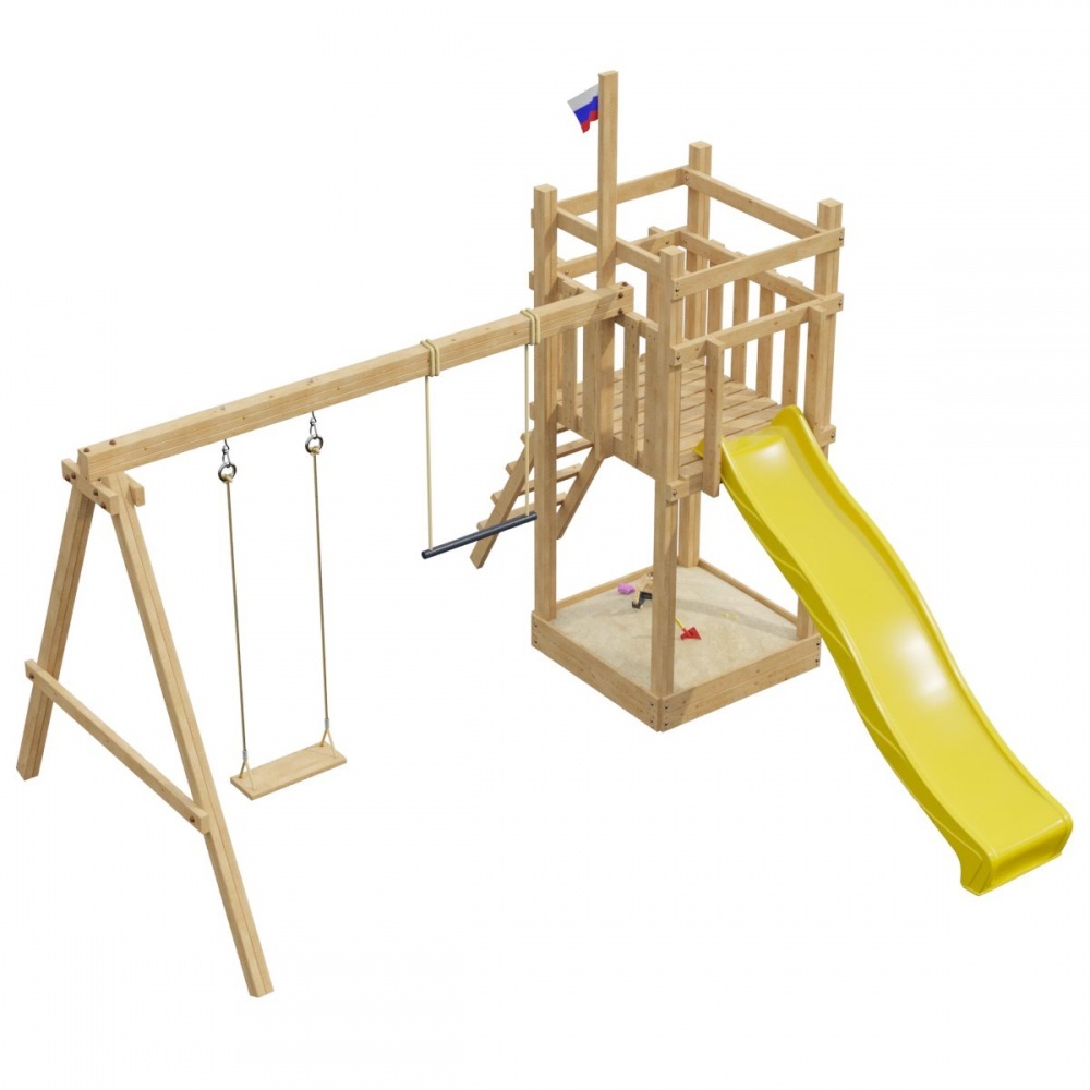 Детская деревянная игровая площадка 1.0-й элемент