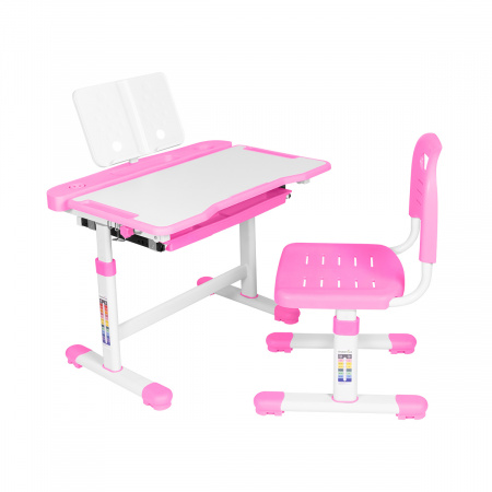 Комплект парта + стул   Anatomica Vitera розовый