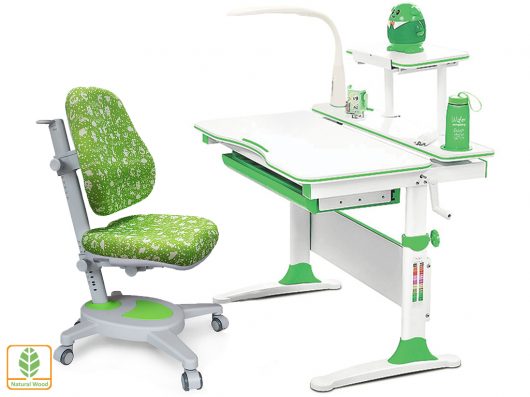 Комплект парта и кресло Mealux EVO-30  - зеленый/Onyx (Y-110) AZK