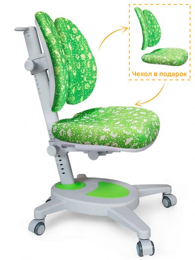 Детское кресло Mealux Onyx Duo - зеленый с буквами
