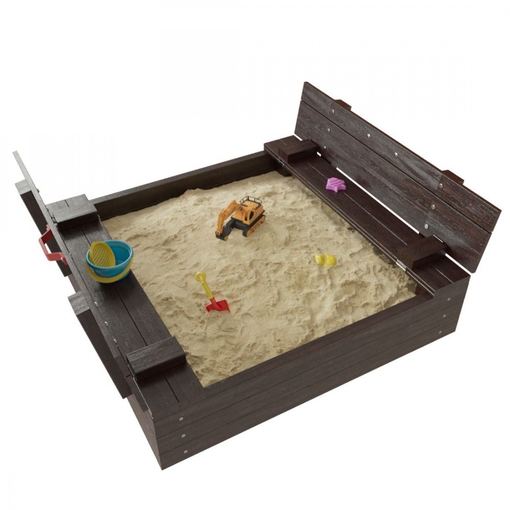 Детская деревянная игровая песочница Самсон Арена - лак венге