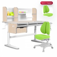 Комплект  Anatomica Kinderzen Dali Plus + кресло Anatomica Armata  Duos клен/серый/зеленый