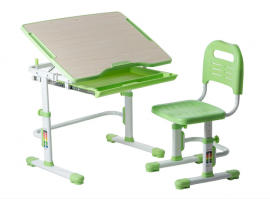 Комплект парта + стул трансформеры Vivo - зеленой