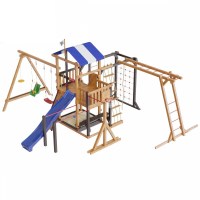 Детская деревянная игровая площадка Самсон Бретань Семейная