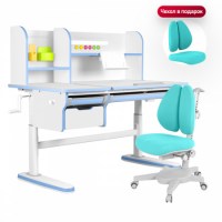 Комплект  Anatomica Kinderzen Dali Plus + кресло Anatomica Armata  Duos  белый/голубой/голубой