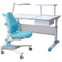 Комплект парта и кресло RIFFORMA Comfort 34 - голубой