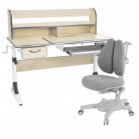 Комплект растущая парта Anatomica Study-120 Lux + кресло Anatomica Armata  Duos  клен /серый 