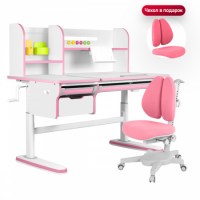 Комплект  Anatomica Kinderzen Dali Plus + кресло Anatomica Armata Duos белый/розовый/розовый