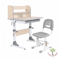 Комплект растущая парта Anatomica Study-80 Lux + стул Anatomica Lux 01 клен/серый