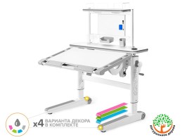 Стол Mealux ErgoWood - L Multicolor + полка BD P17 
