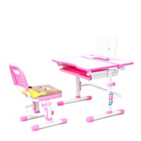 Комплект парта и кресло RIFFORMA 07 - розовый