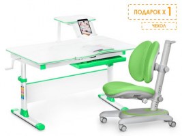 Комплект парта и кресло Mealux Evo-40 Lite +кресло Mealux Ortoback Duo зеленый