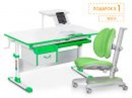 Комплект парта и кресло Mealux Evo-40 +кресло Mealux Ortoback Duo зеленый