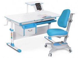 Комплект парта и кресло Mealux Evo-40- голубой/Onyx (Y-110)BL