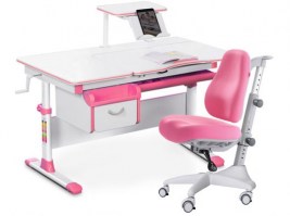 Комплект парта и кресло Mealux Evo-40 -- розовый/Match (Y-528) KP