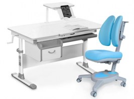 Комплект парта и кресло Mealux Evo-40 -серый/Onyx Duo(Y-115) KBL