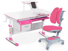 Комплект парта и кресло Mealux  Evo-40 - розовый/Onyx Duo(Y-115) PN