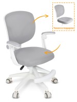 Детское кресло Ergokids Soft Air - серый