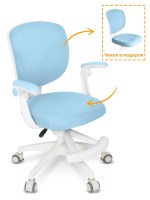 Детское кресло Ergokids Soft Air - голубой
