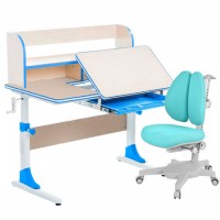 Комплект парта  Anatomica Study 100 + кресло Anatomica Armata  Duos  клен/голубой
