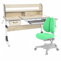 Комплект растущая парта Anatomica Study-120 Lux + кресло Anatomica Armata Duos клен/серый/зеленый