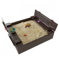 Детская деревянная игровая песочница Самсон Арена - лак венге