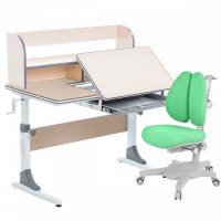 Комплект парта  Anatomica Study 100  + кресло Anatomica Armata Duos клен/серый/зеленый  