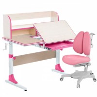 Комплект парта  Anatomica Study 100 + кресло Anatomica Armata  Duos  клен/розовый