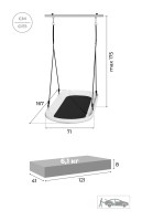 Качели гнездо-лодка РОМАНА
