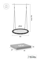 Качель-гнездо РОМАНА (ROMANA) сетка 80 см.