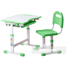 Комплект парта+стул трансформеры SOLE  FUNDESK - зеленый
