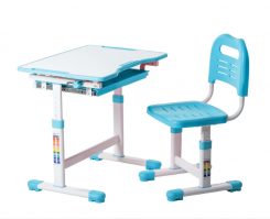 Комплект парта+стул трансформеры SOLE  FUNDESK - голубой