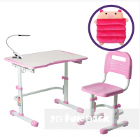 Комплект парта+стул трансформеры Vivo 2  Fandesk - розовый