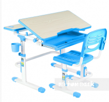 Детский стол-трансформер со стулом Fandesk Lavoro - голубой