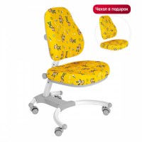 Детское кресло Anatomica Figra  желтое с обезьянками