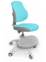 Детское кресло Y-405 голубой/серый