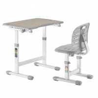 Комплект парта + стул   Anatomica Karina  Lite  Wood клен/серый