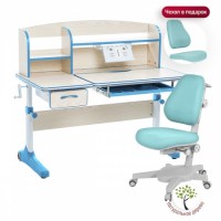 Комплект парта  Anatomica Smart-50  + кресло Anatomica Armata клен/голубое 