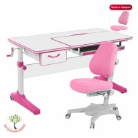 Комплект  парта Anatomica Uniqa Lite + кресло Anatomica Armata  розовый