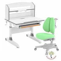 Комплект парта Anatomica SET-20 +кресло Armata Duos серый/кресло зеленое 