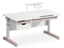 Детский стол Mealux Electro 730 + полка BD-S50 розовый
