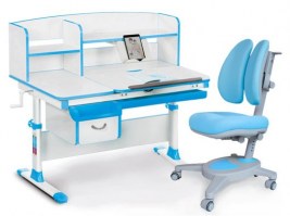 Комплект парта и кресло Mealux EVO-50 -голубой/ Onyx Duo(Y-115) KBL