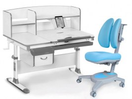 Комплект парта и кресло Mealux EVO-50 -серый/ Onyx Duo(Y-115) KBL