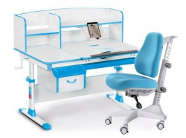 Комплект парта и кресло Mealux EVO-50 - голубой/Match (Y-528) KBL