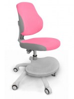 Детское кресло Y-405 розовый/серый