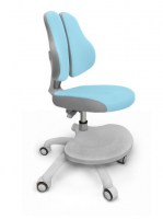 Детское кресло Y-409 голубой/серый