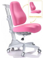 Детское кресло Mealux Match (Grey base) - розовое однотонное