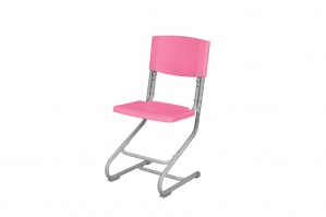 Растущий стул Дэми СУТ- 01 Stul 1 пластик серый/розовый