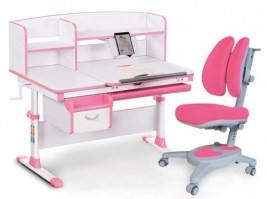Комплект парта и кресло Mealux EVO-50 -розовый/Onyx Duo(Y-115) PN